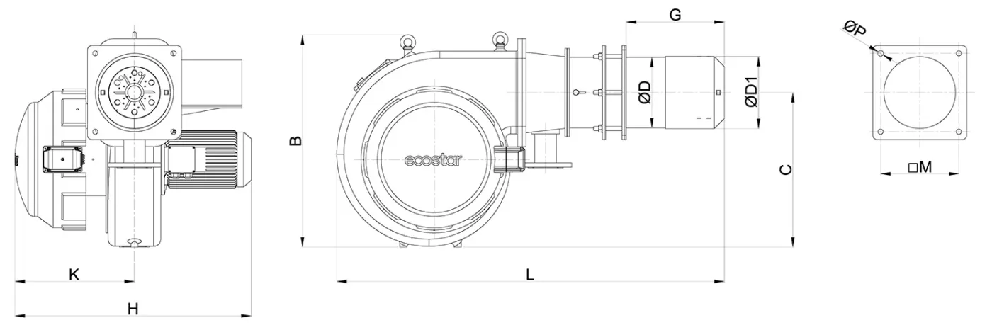 NG LowNox Размеры