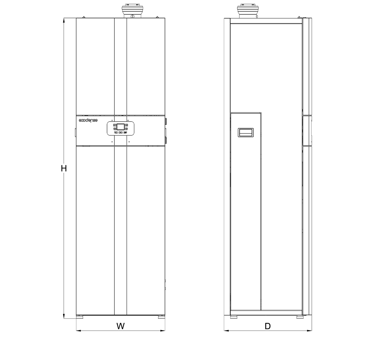 WT-S DHW Размеры